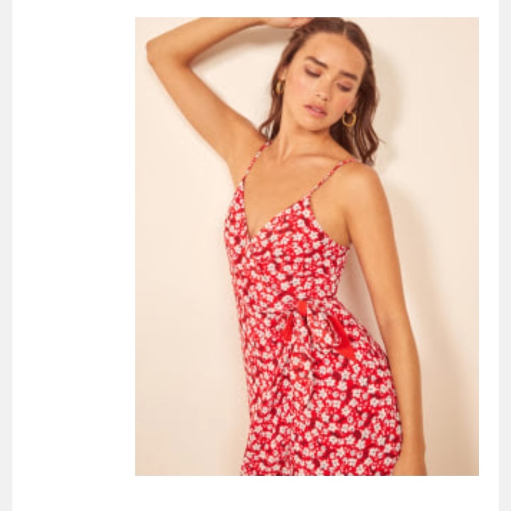 *ONE DAY PRICE DROP* Reformation floral wrap dress